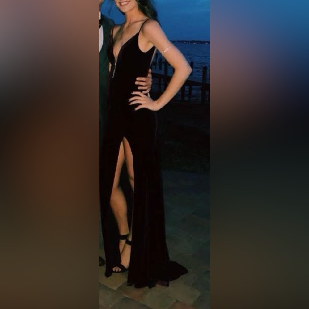 Jovani Deep Burgundy - V Neckline with Open Back - Prom Dress